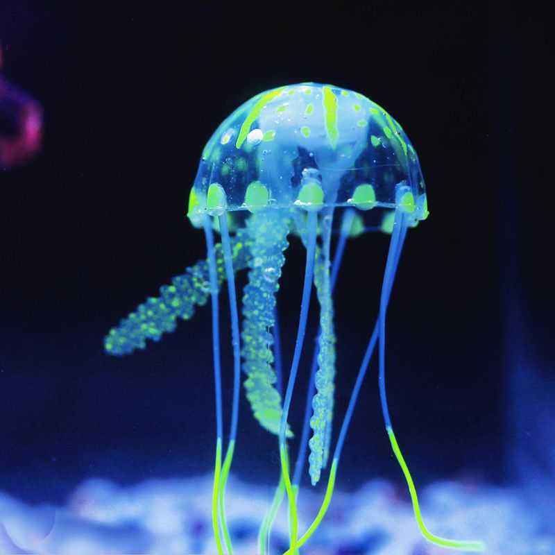 专业生产仿真水母 鱼缸造景硅胶装饰品厂家批发水族箱仿真鱼