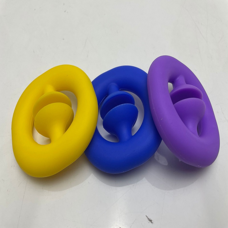 专业生产硅胶握力器 硅胶手掌训练器 硅胶带吸盘握力器定制厂家