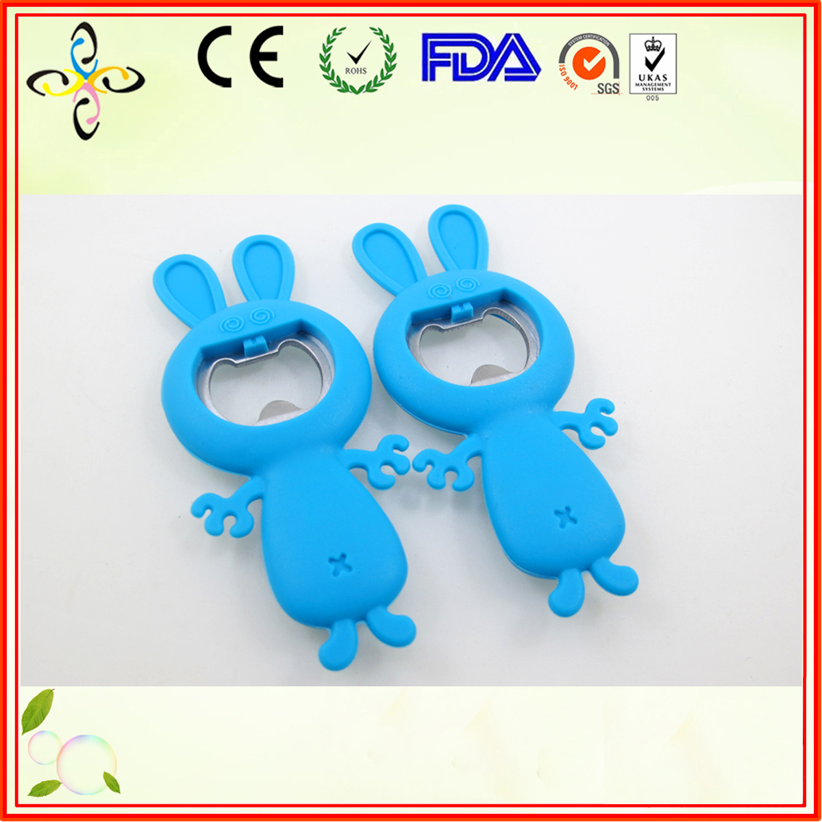 硅胶兔子开瓶器 动物款硅胶开瓶器