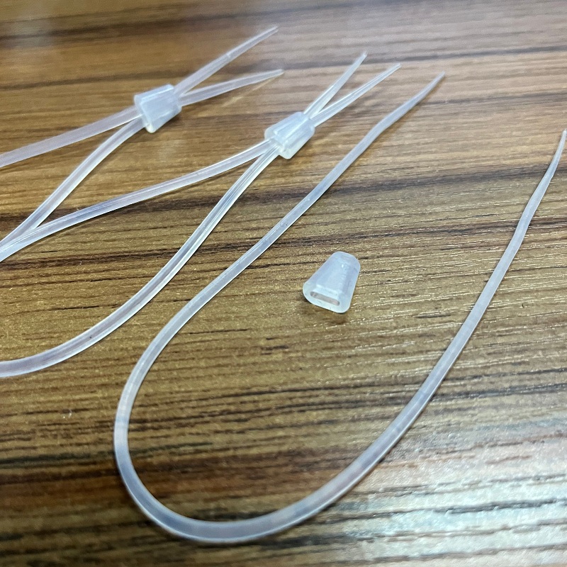 厂家供应医疗医院抽血打针用硅胶扎带 可拆卸高透明拉力血管扎带